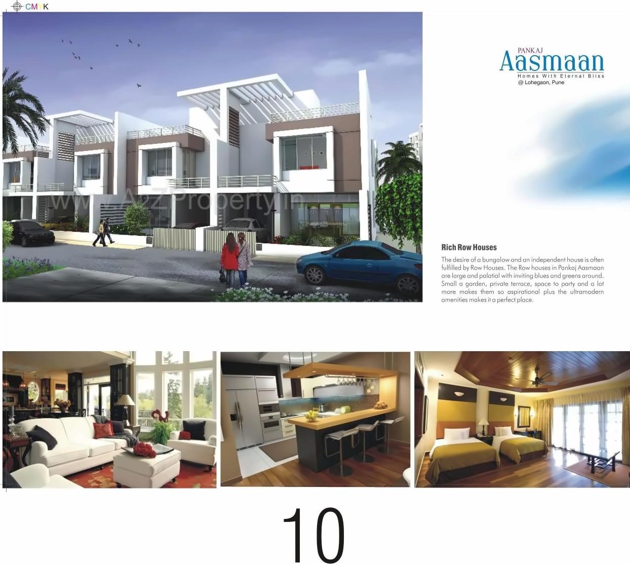 3D Elevation of real estate project Pankaj Aasmaan located at Lahagaon, Pune, Maharashtra