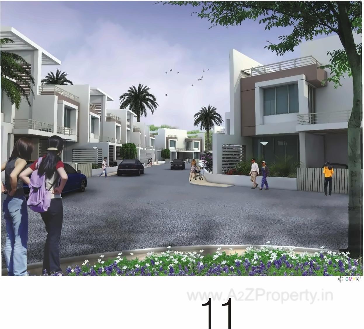 3D Elevation of real estate project Pankaj Aasmaan located at Lahagaon, Pune, Maharashtra