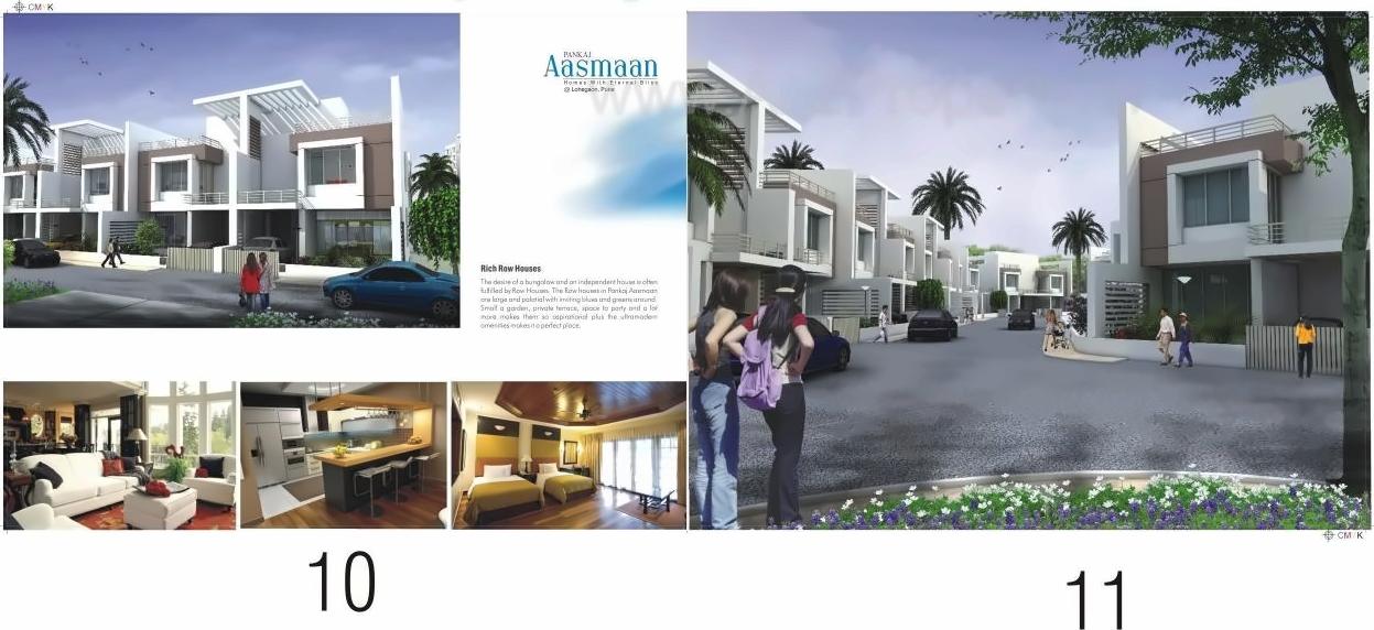 3D Elevation of real estate project Pankaj Aasmaan located at Lahagaon, Pune, Maharashtra