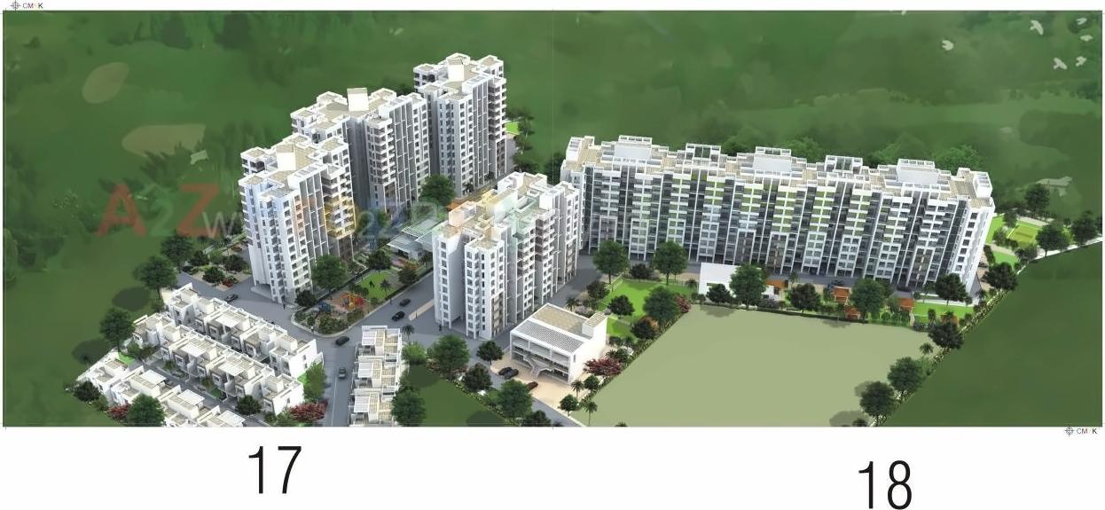 3D Elevation of real estate project Pankaj Aasmaan located at Lahagaon, Pune, Maharashtra