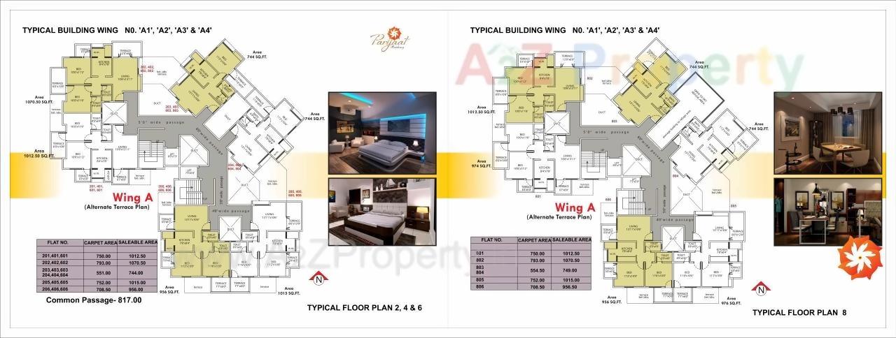 Layout of real estate project Parijaat Residency located at Talegaon-dabhade-m-cl, Pune, Maharashtra