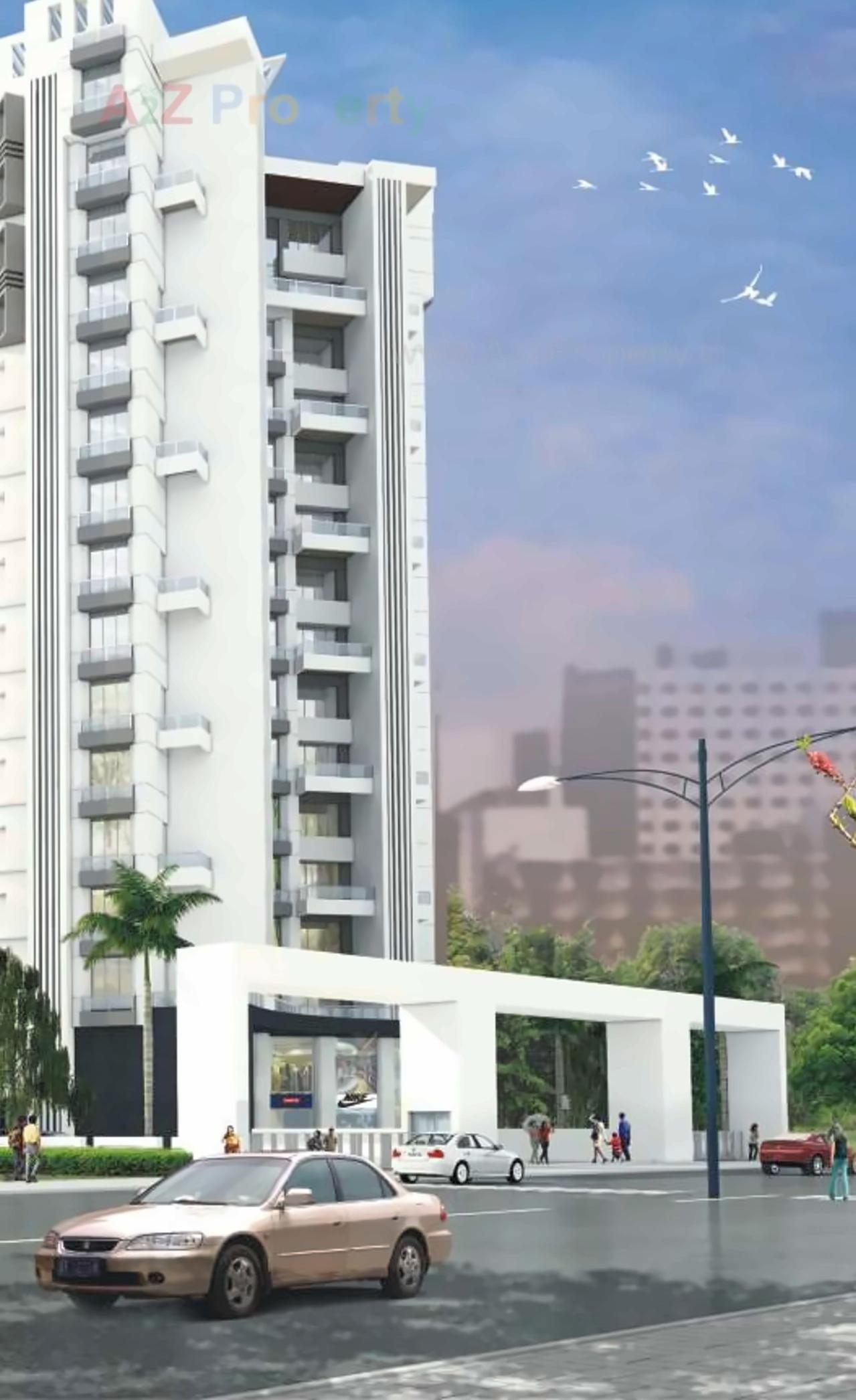 3D Elevation of real estate project Paritosh A,b,c located at Pune-m-corp, Pune, Maharashtra