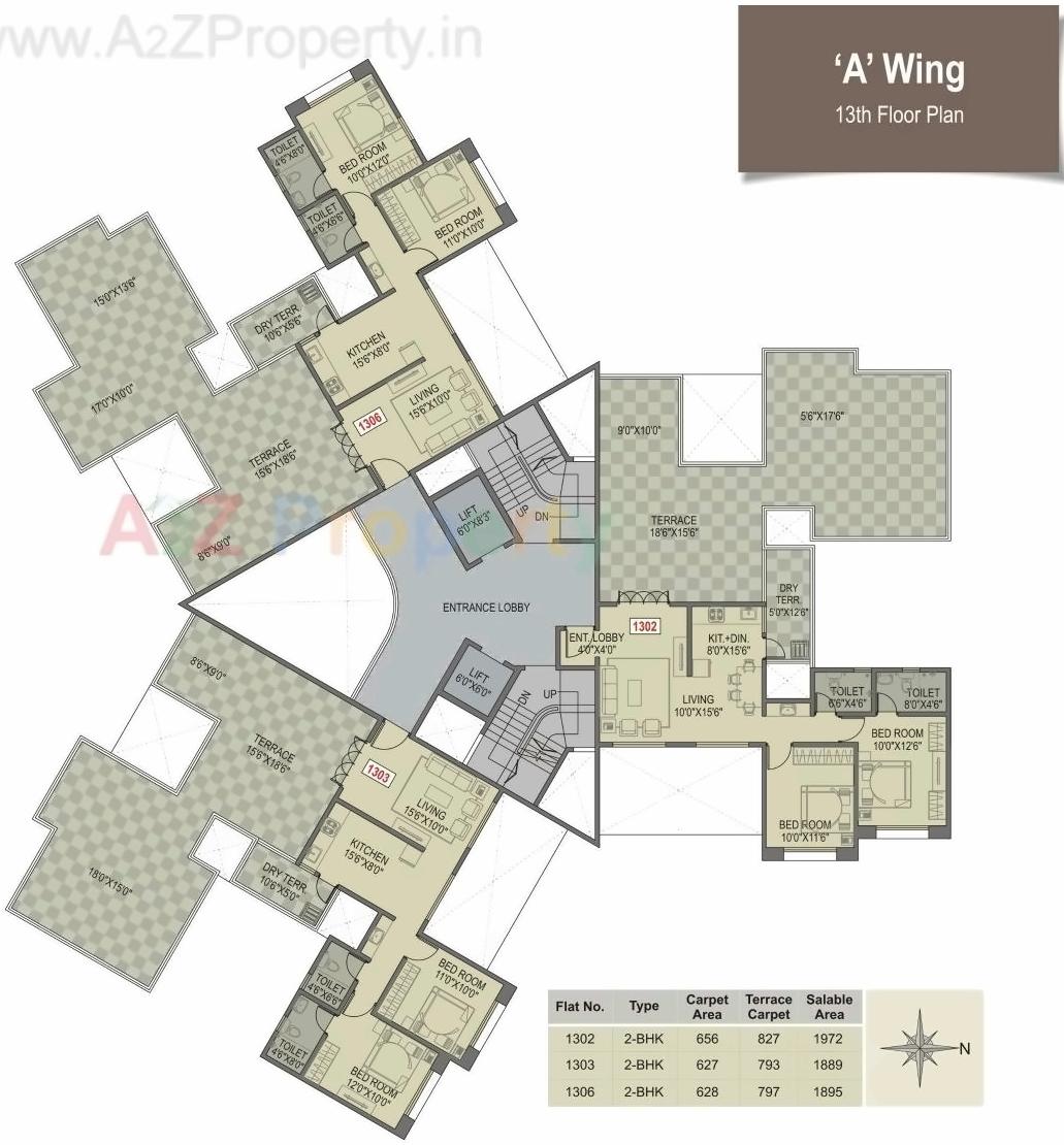 Layout of real estate project Paritosh A,b,c located at Pune-m-corp, Pune, Maharashtra