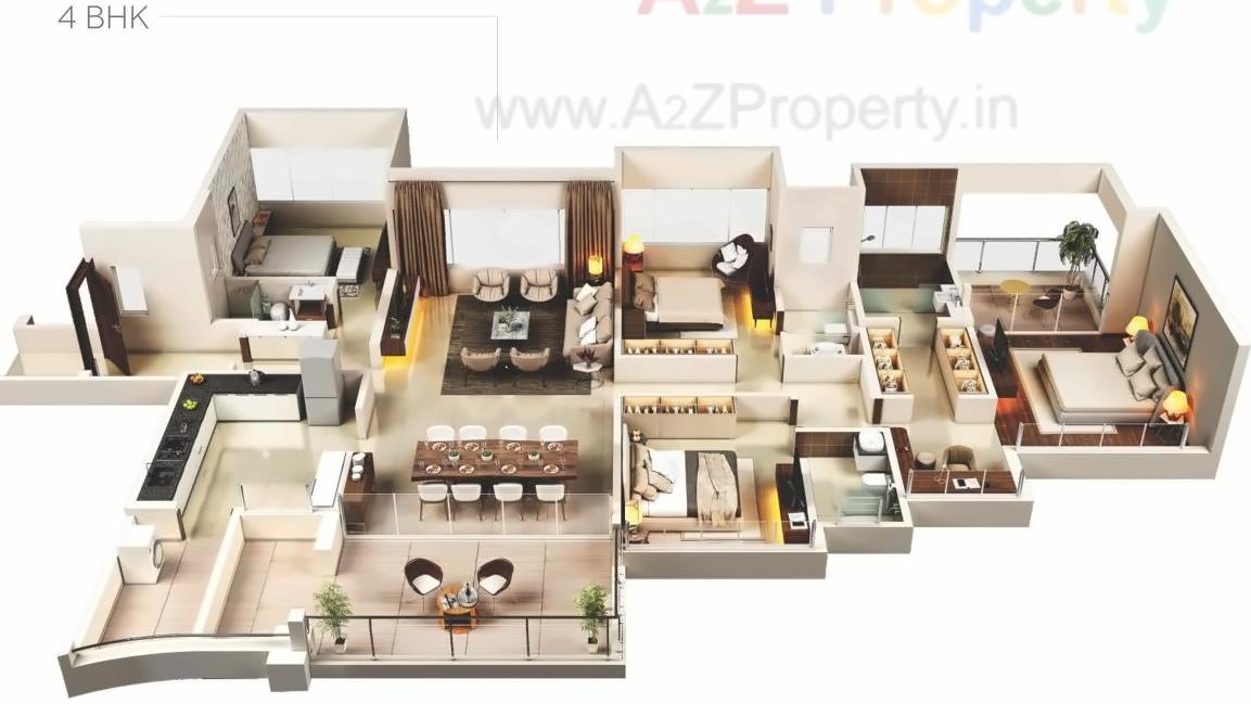 Layout of real estate project Park Grandeur located at Pune-m-corp, Pune, Maharashtra