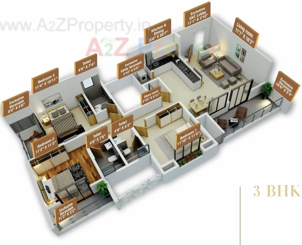 Layout of real estate project Park Land located at Pune-m-corp, Pune, Maharashtra