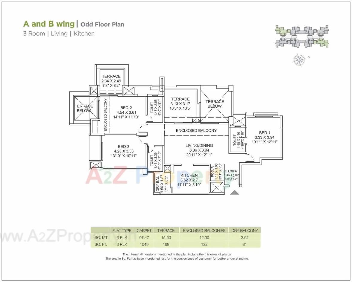 Layout of real estate project Park Landmark located at Pune-m-corp, Pune, Maharashtra