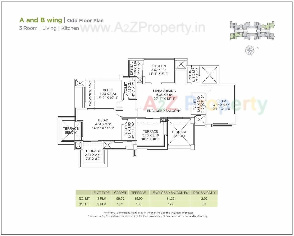 Layout of real estate project Park Landmark located at Pune-m-corp, Pune, Maharashtra