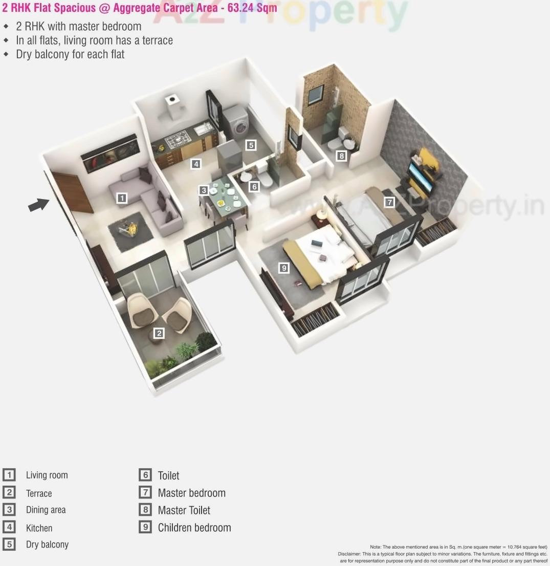 Layout of real estate project Park Vista located at Lohgaon, Pune, Maharashtra