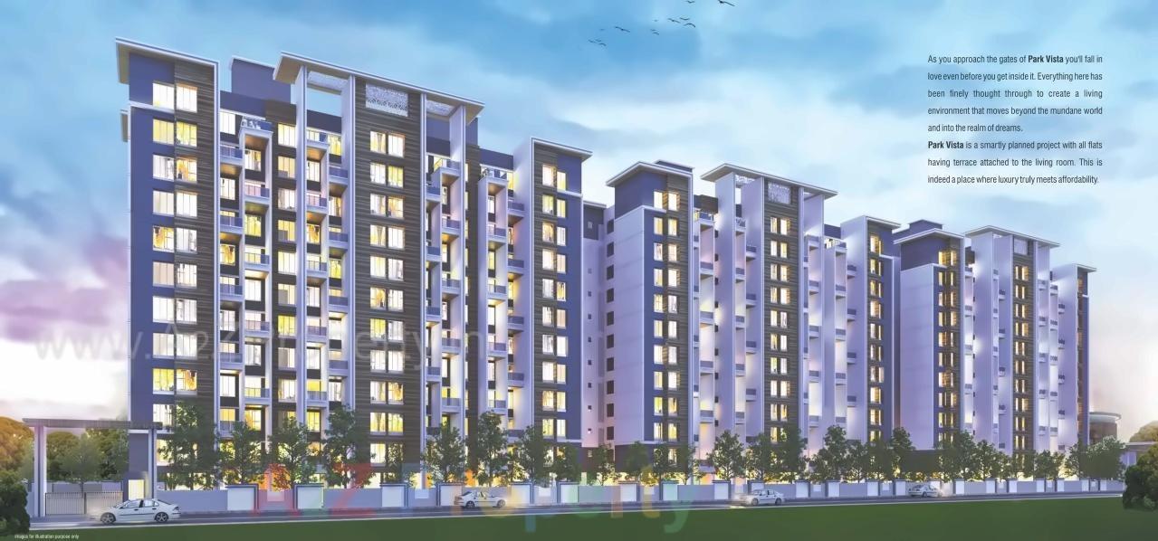 3D Elevation of real estate project Park Vista located at Lohgaon, Pune, Maharashtra