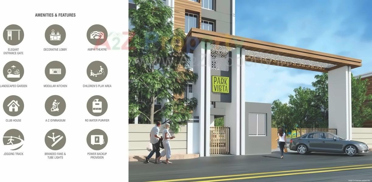 3D Elevation of real estate project Park Vista located at Lohgaon, Pune, Maharashtra