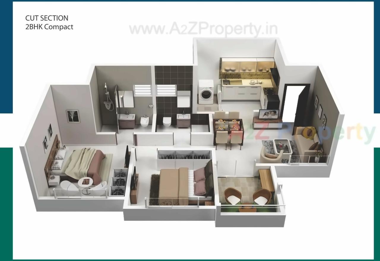 Layout of real estate project Pebbles Highmont located at Man, Pune, Maharashtra