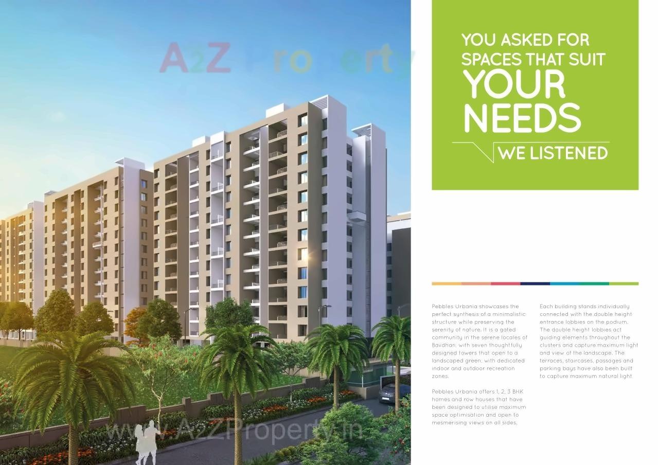 3D Elevation of real estate project Pebbles Urbania located at Bavadhan-bk, Pune, Maharashtra