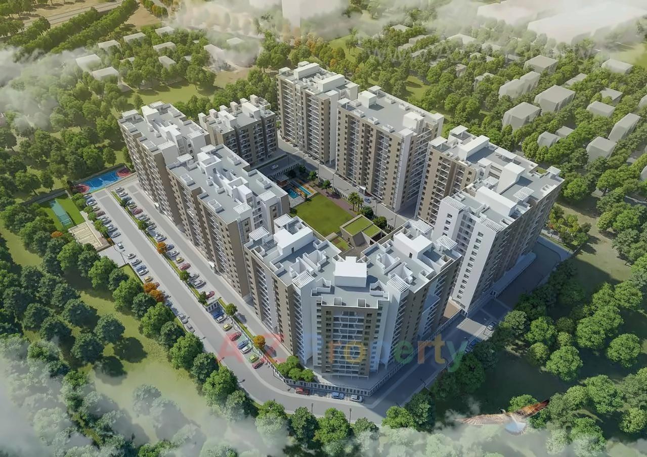 3D Elevation of real estate project Pebbles Urbania located at Bavadhan-bk, Pune, Maharashtra