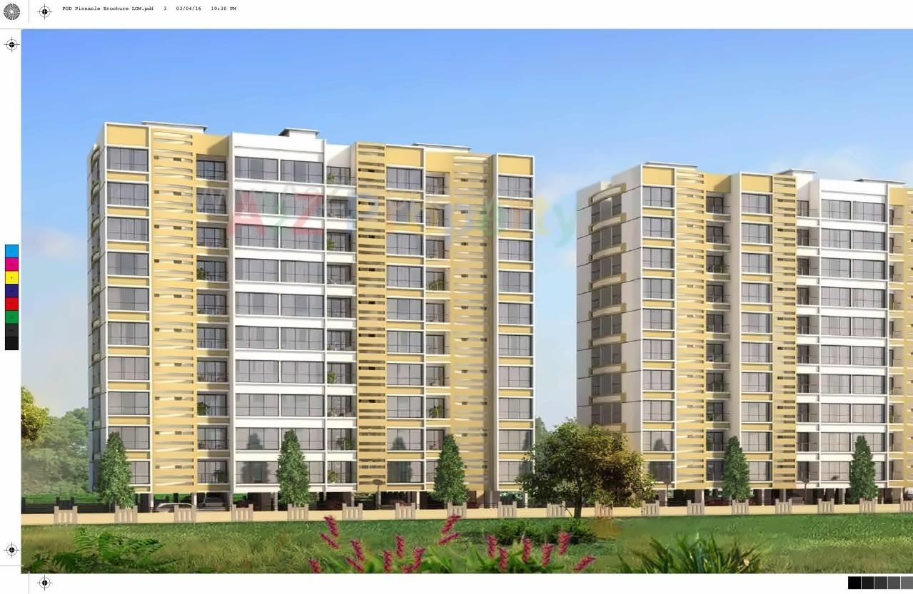 3D Elevation of real estate project Pgd Pinnacle located at Keshavnagarmundwa, Pune, Maharashtra