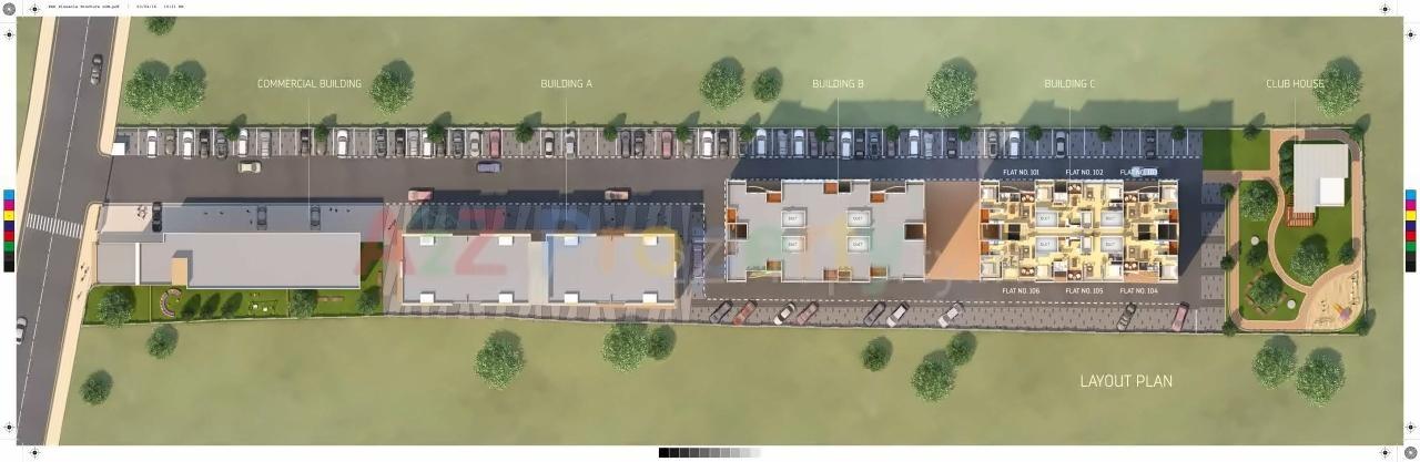 Layout of real estate project Pgd Pinnacle located at Keshavnagarmundwa, Pune, Maharashtra