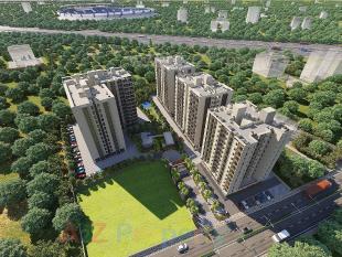 Elevation of real estate project Mantra Avenue located at Gahunje, Pune, Maharashtra
