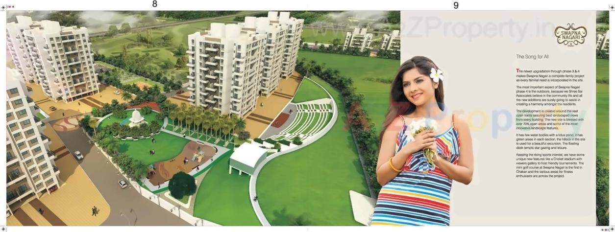 3D Elevation of real estate project Phase   S A, A1, P S,t,u Combined located at Chakan-ct, Pune, Maharashtra