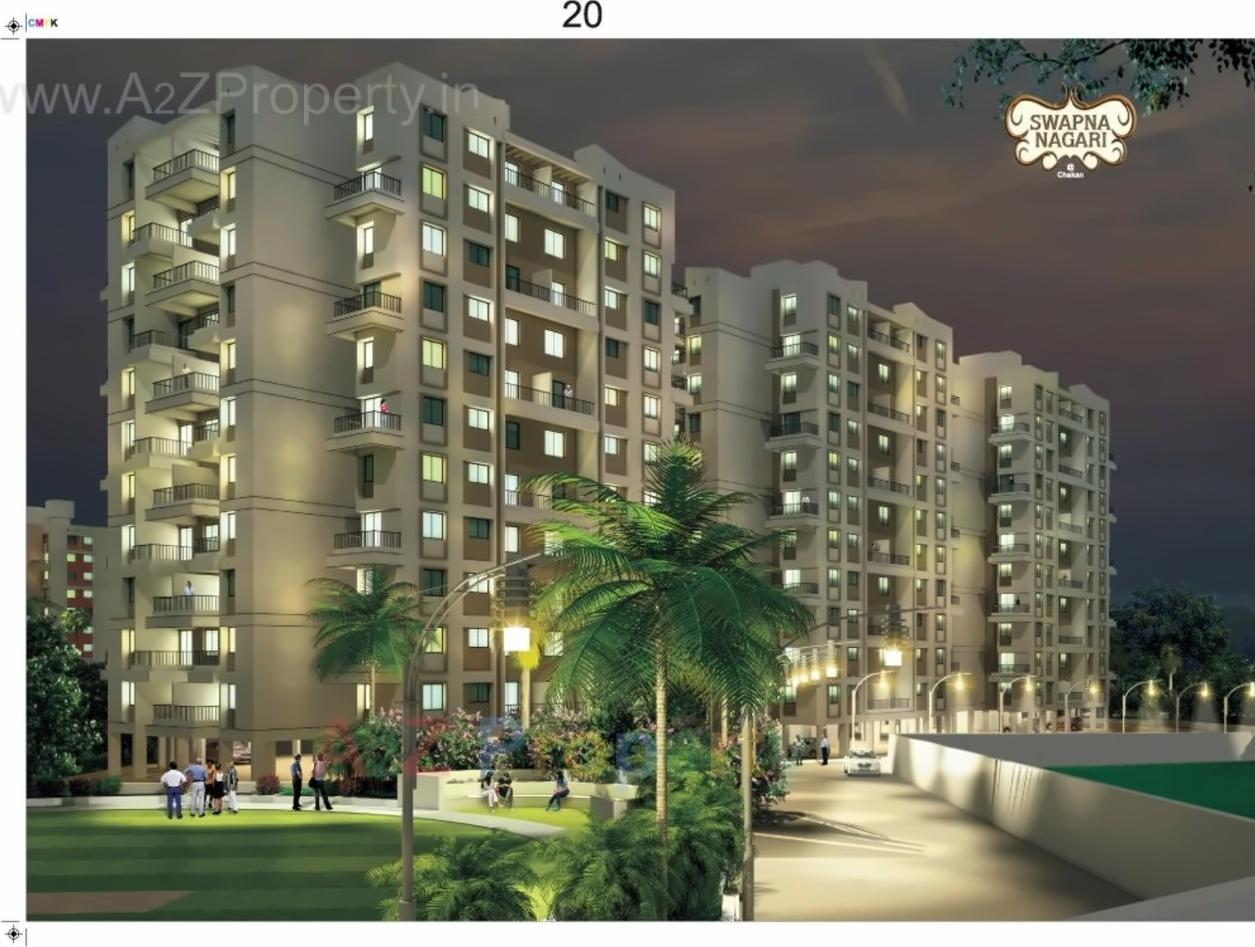 3D Elevation of real estate project Phase   S A, A1, P S,t,u Combined located at Chakan-ct, Pune, Maharashtra