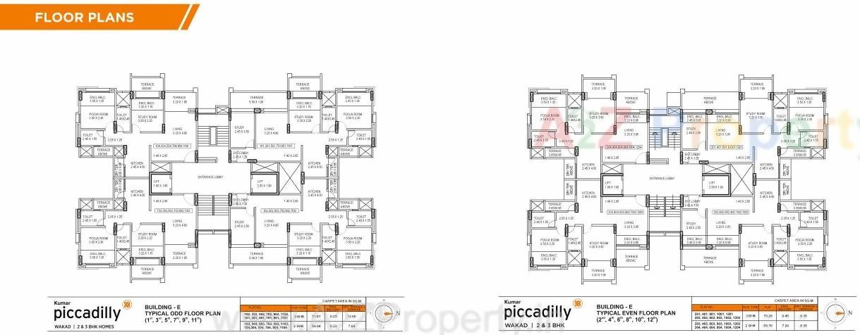 Layout of real estate project Piccadilly located at Wakad, Pune, Maharashtra
