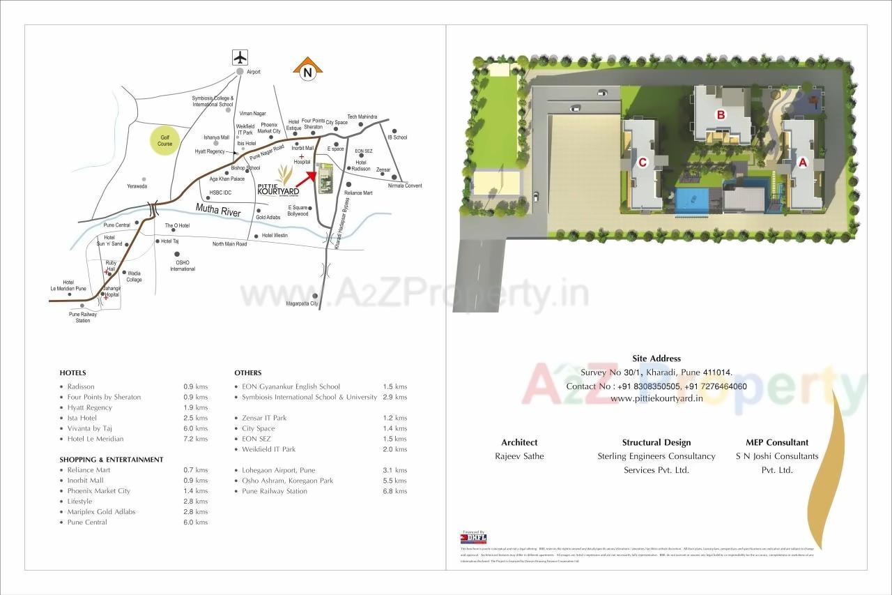  of real estate project Pittie Kourtyard   D Tower located at Kharadi, Pune, Maharashtra