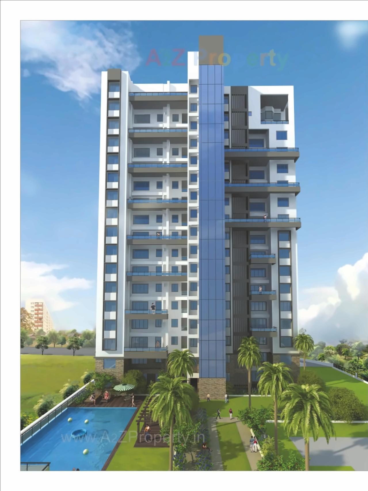 3D Elevation of real estate project Pittie Kourtyard   D Tower located at Kharadi, Pune, Maharashtra