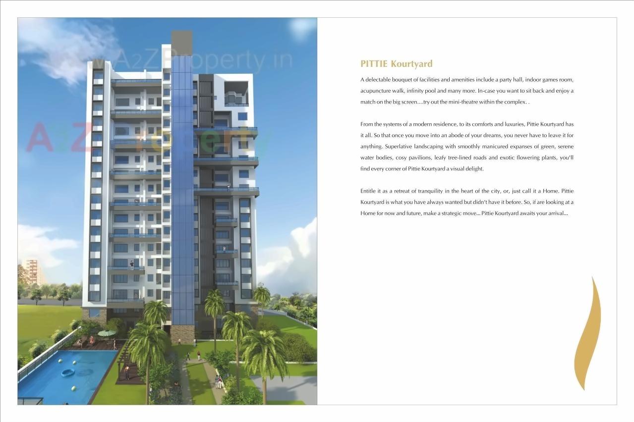 3D Elevation of real estate project Pittie Kourtyard   D Tower located at Kharadi, Pune, Maharashtra