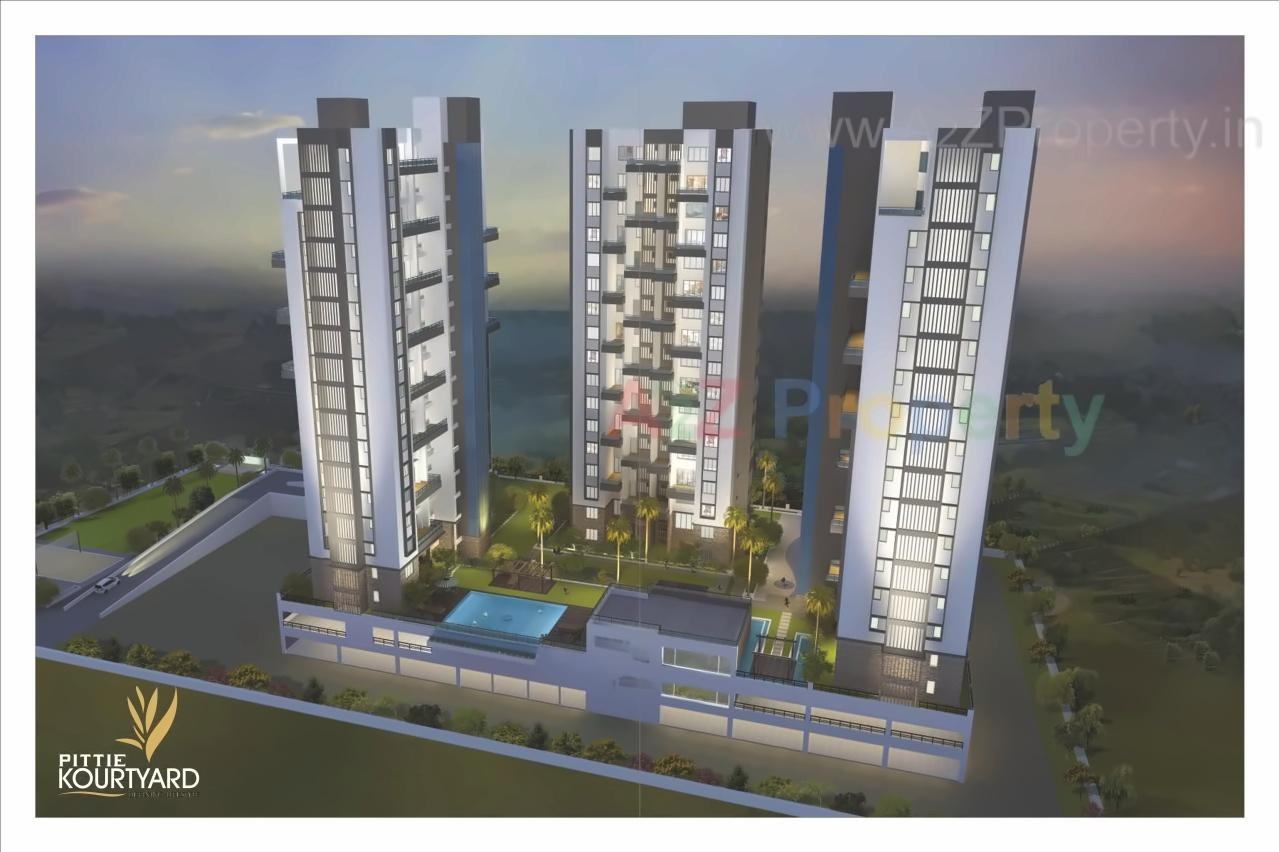 3D Elevation of real estate project Pittie Kourtyard   D Tower located at Kharadi, Pune, Maharashtra