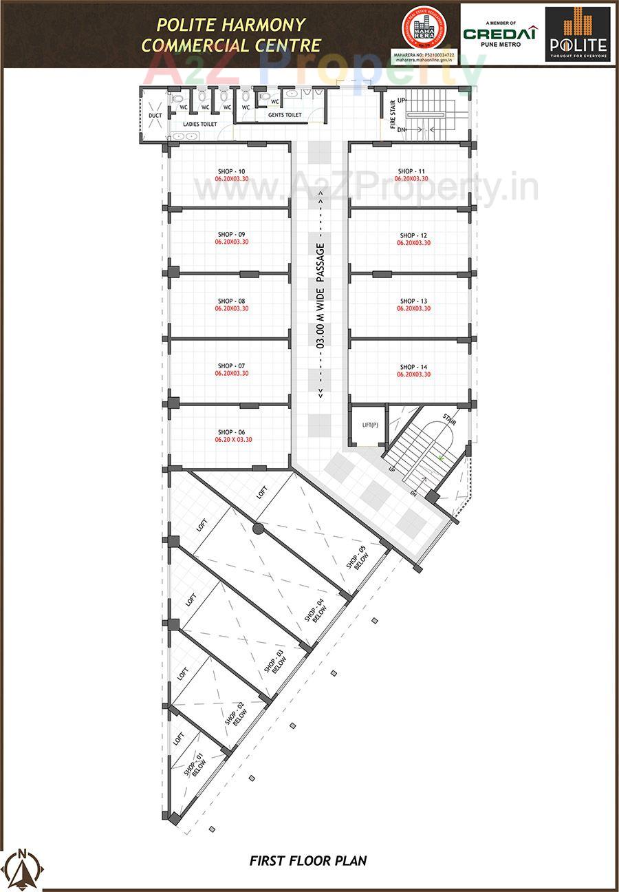 Plan2 of real estate project Polite Harmony  Centre located at Pimpri-chinchawad-m-corp, Pune, Maharashtra
