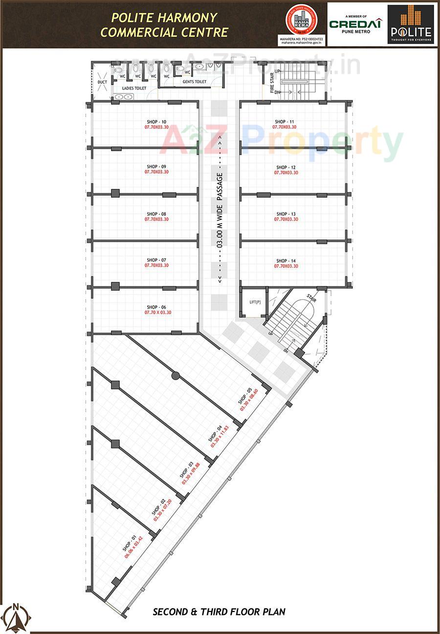 Plan3 of real estate project Polite Harmony  Centre located at Pimpri-chinchawad-m-corp, Pune, Maharashtra