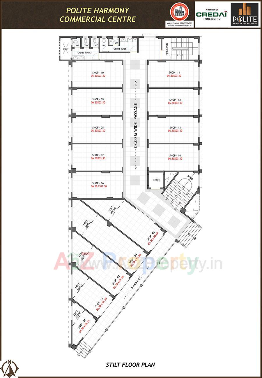 Plan4 of real estate project Polite Harmony  Centre located at Pimpri-chinchawad-m-corp, Pune, Maharashtra