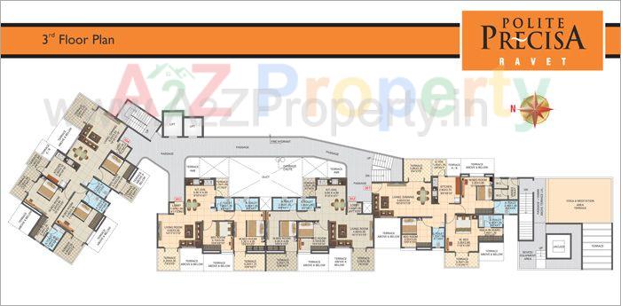 Floorplan 03 Thumb of real estate project Polite Precisa located at Pimpri-chinchawad-m-corp, Pune, Maharashtra