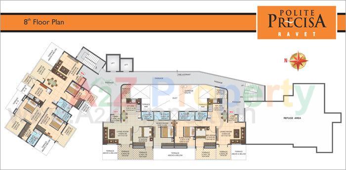 Floorplan 06 Thumb of real estate project Polite Precisa located at Pimpri-chinchawad-m-corp, Pune, Maharashtra