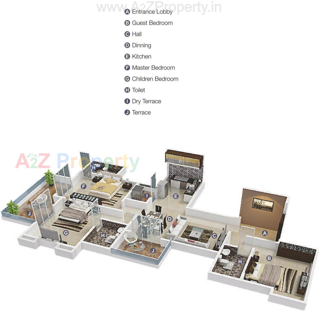 Layout of real estate project Prachi Residency located at Baner, Pune, Maharashtra