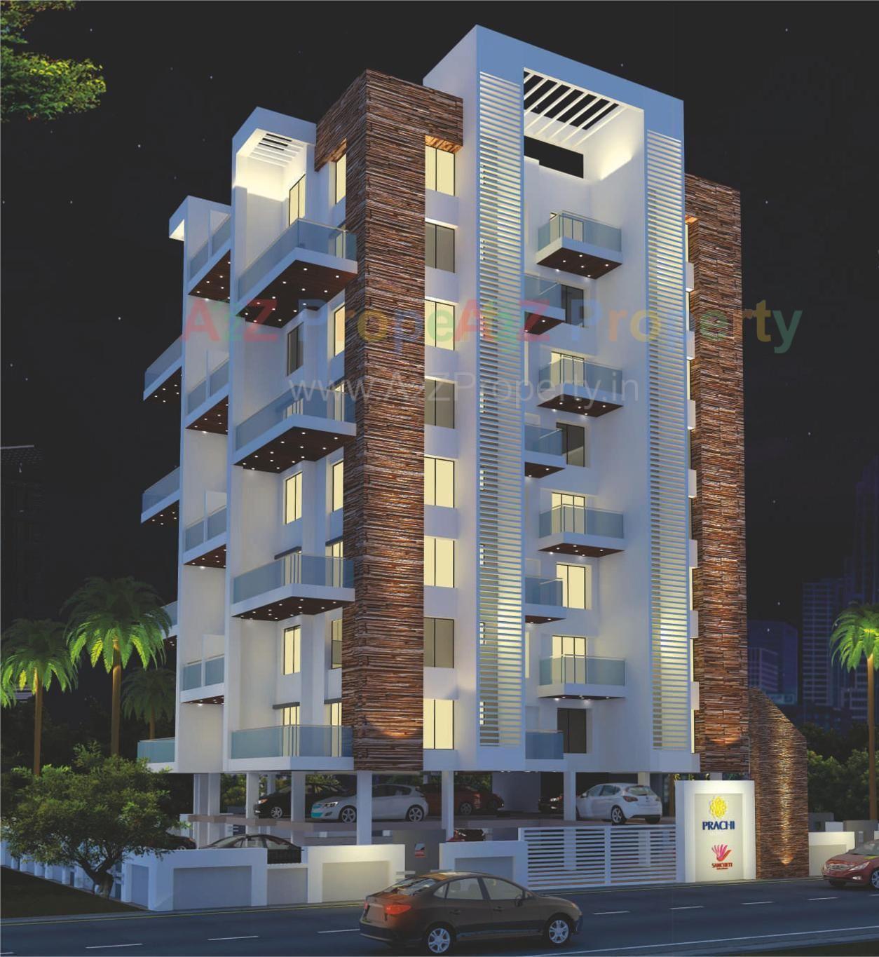 3D Elevation of real estate project Prachi Residency located at Baner, Pune, Maharashtra