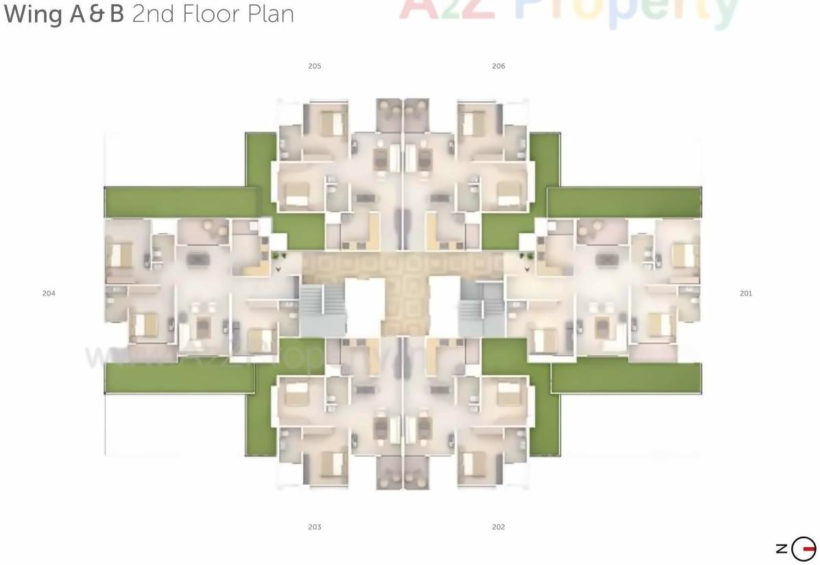 Layout of real estate project Pranam Towers located at Charholi, Pune, Maharashtra