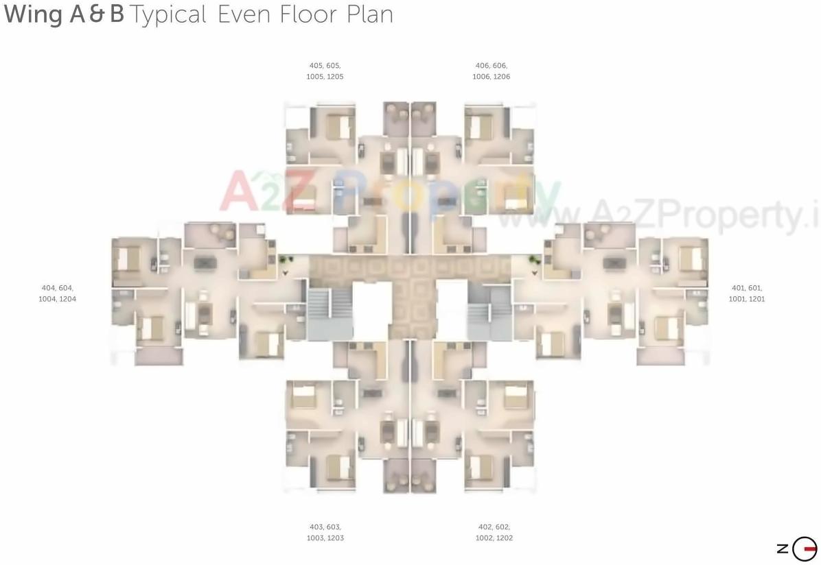 Layout of real estate project Pranam Towers located at Charholi, Pune, Maharashtra