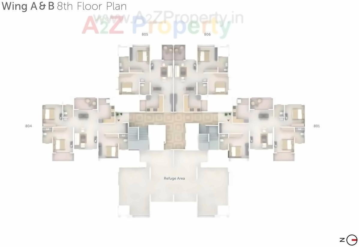 Layout of real estate project Pranam Towers located at Charholi, Pune, Maharashtra
