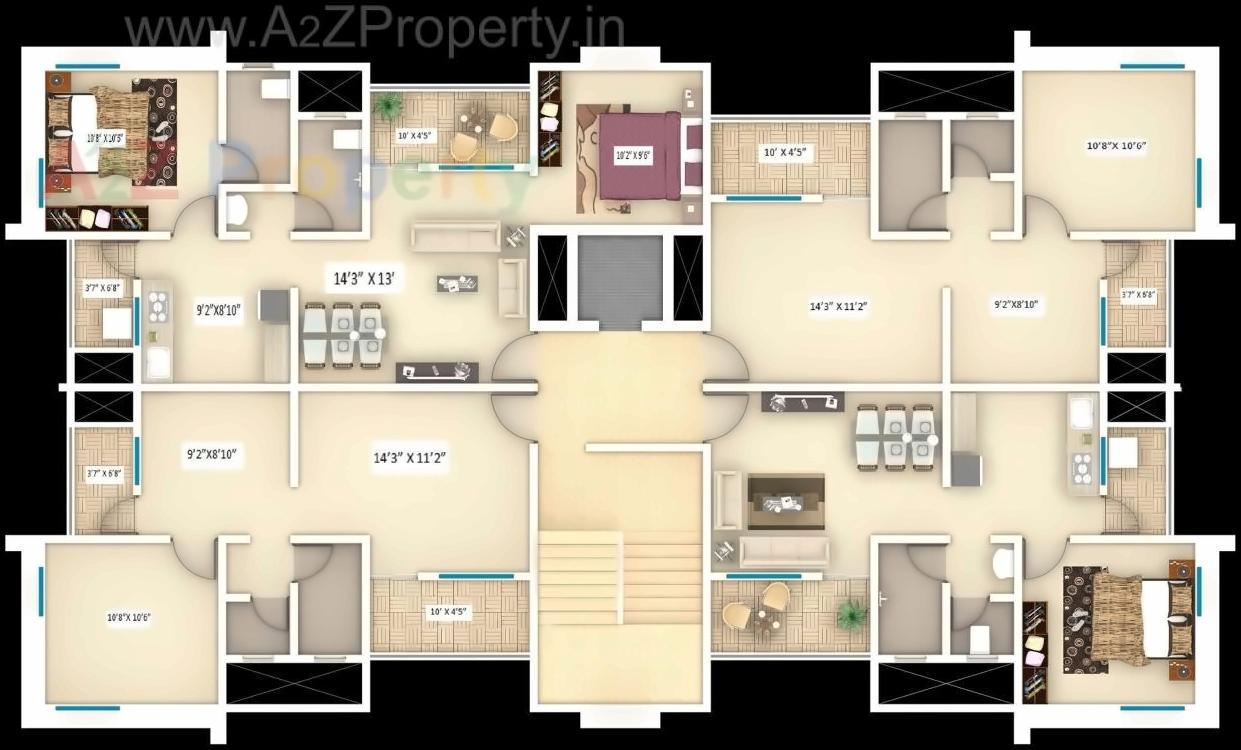 Layout of real estate project Pranjal Residency located at Baner, Pune, Maharashtra