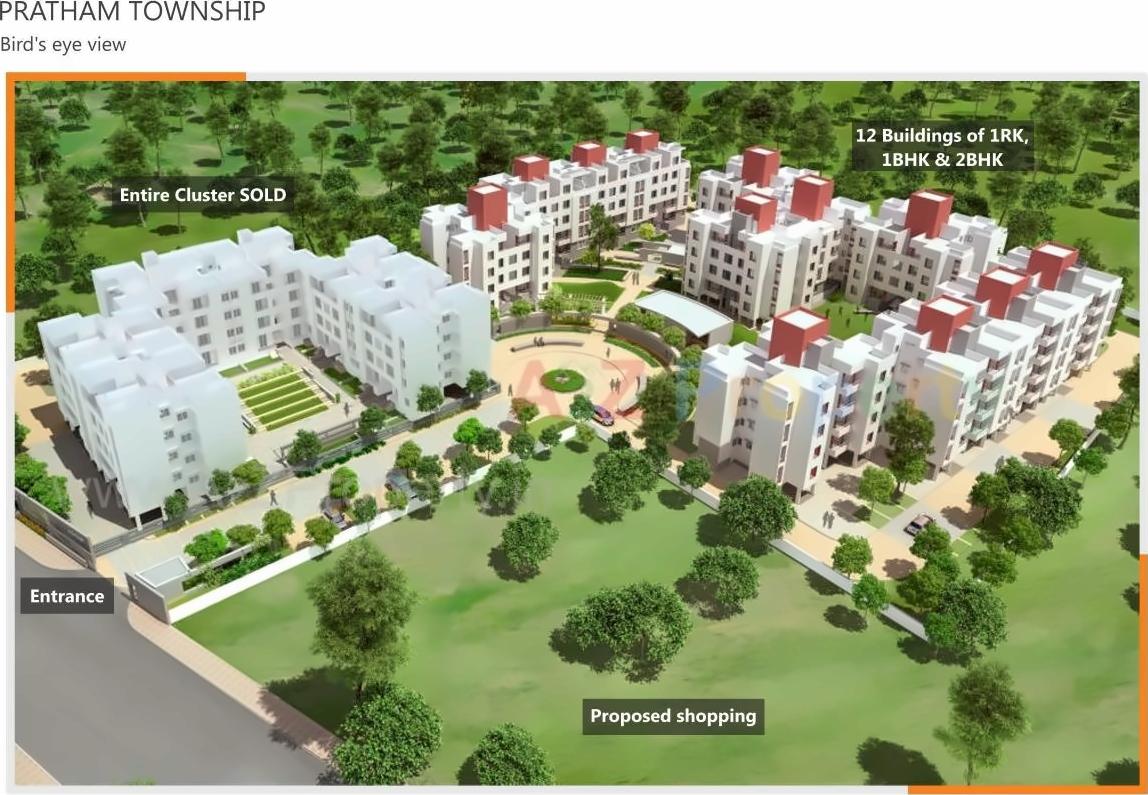 3D Elevation of real estate project Pratham located at Talegaon-dhamdhere, Pune, Maharashtra