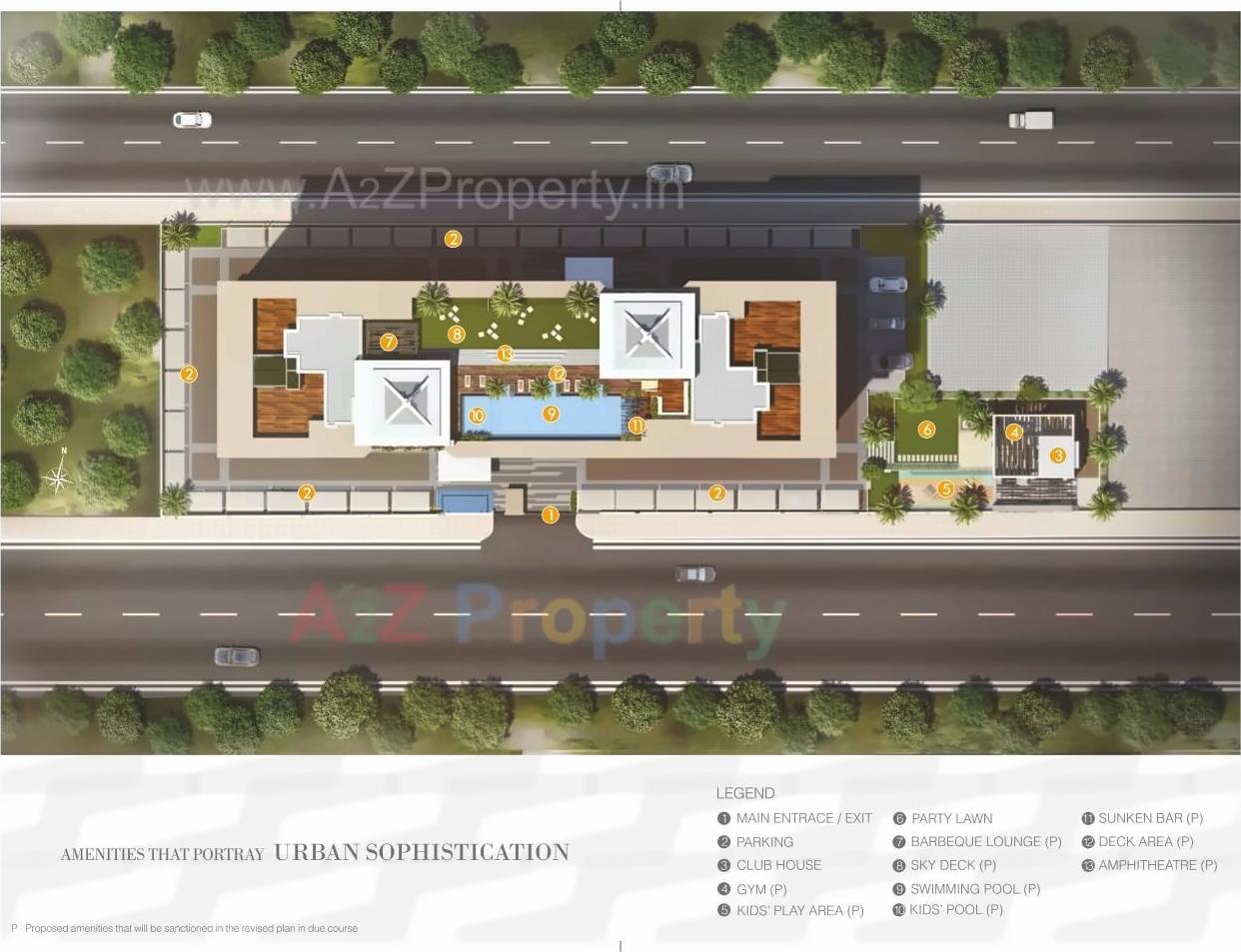 3D Elevation of real estate project Presidia located at Kondhwa-khurd, Pune, Maharashtra