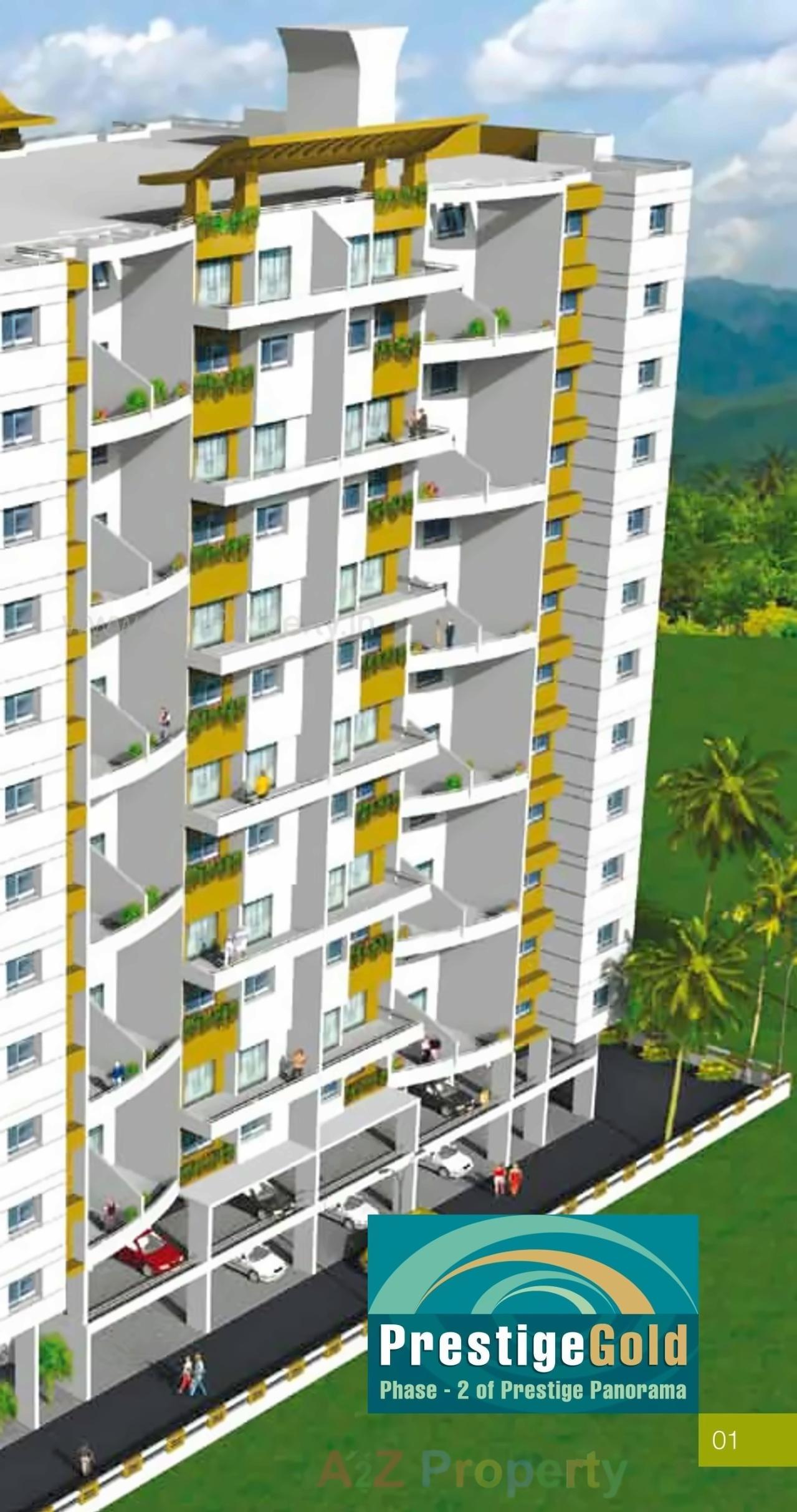 3D Elevation of real estate project Prestige Gold located at Mundhawa, Pune, Maharashtra