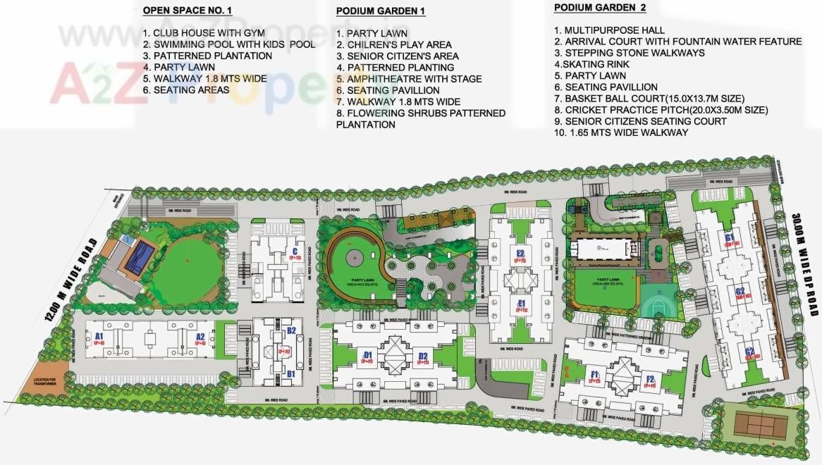 Layout of real estate project Pride Aashiyana located at Lohgaon, Pune, Maharashtra