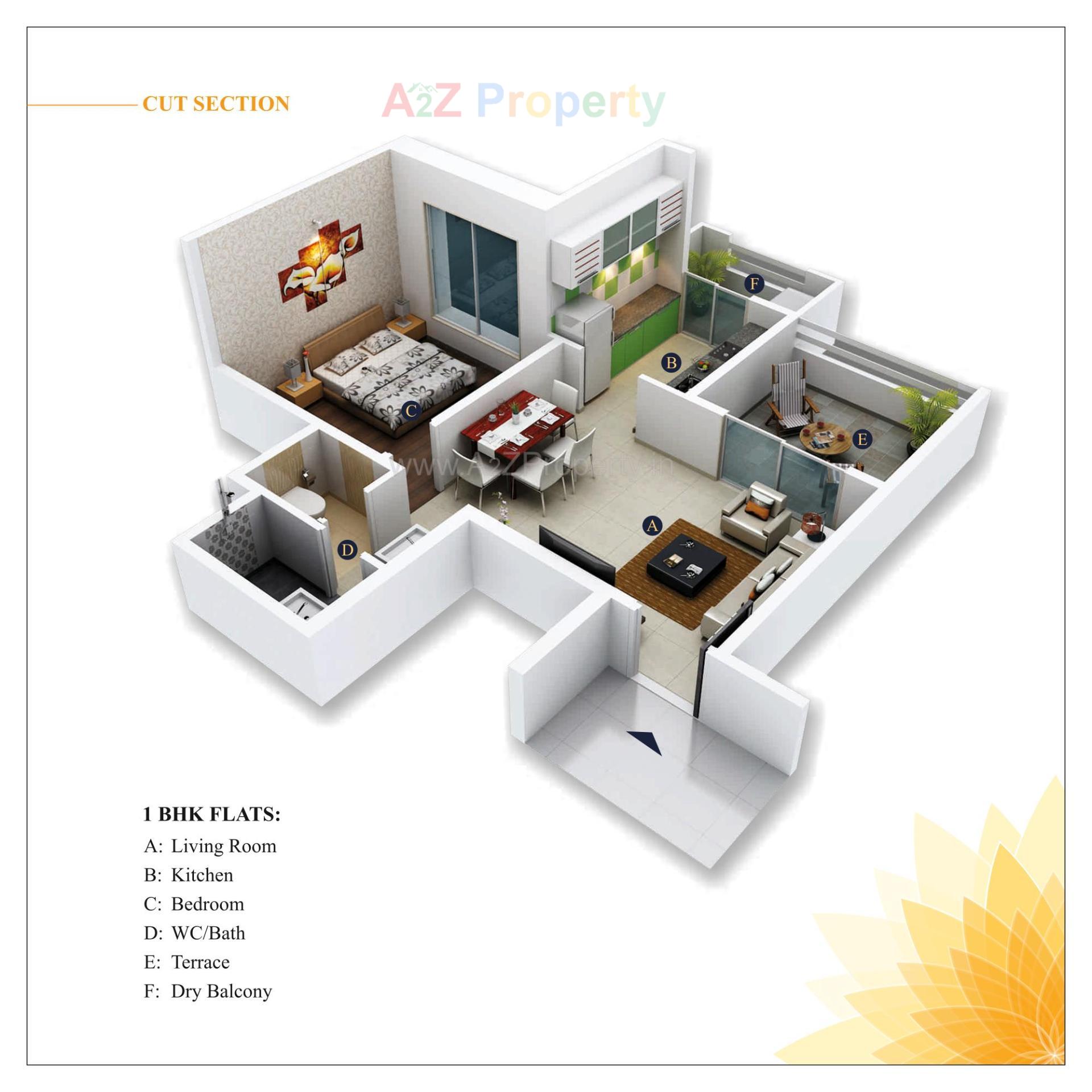 Layout of real estate project Primerose located at Ambegaon-bk, Pune, Maharashtra