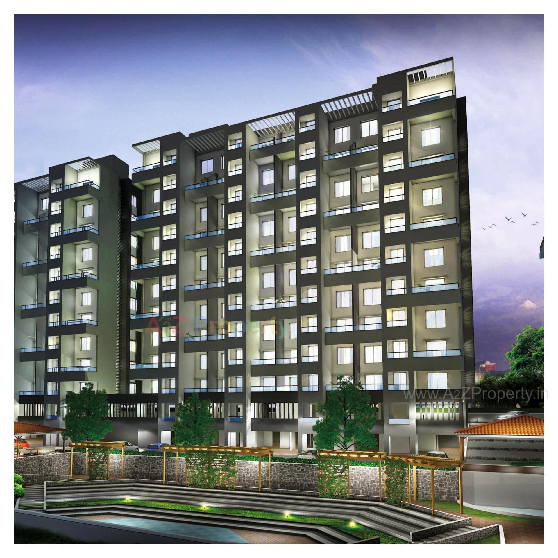 3D Elevation of real estate project Primerose located at Ambegaon-bk, Pune, Maharashtra