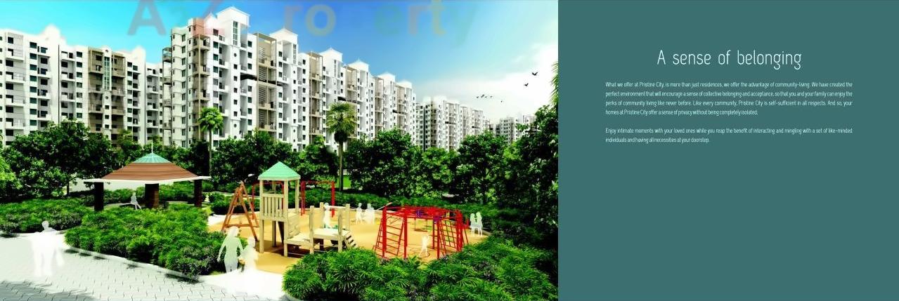 3D Elevation of real estate project Pristine City Bef located at Bakori, Pune, Maharashtra