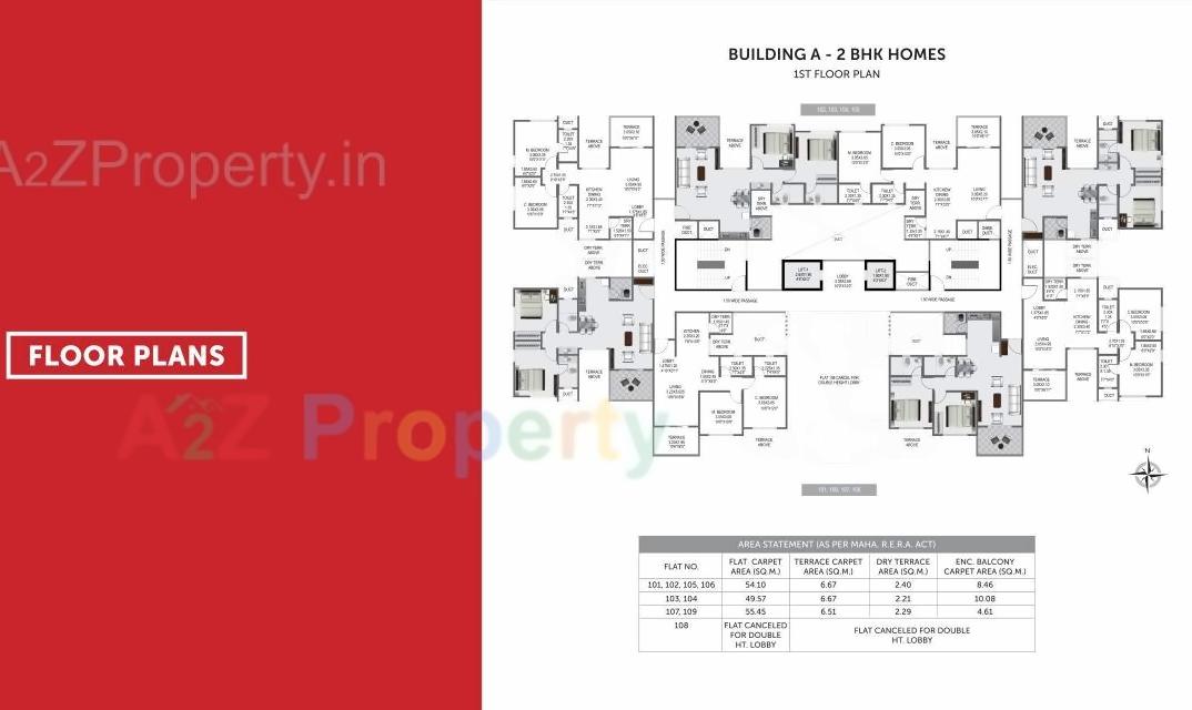 Layout of real estate project Pristine Prolife located at Wakad, Pune, Maharashtra