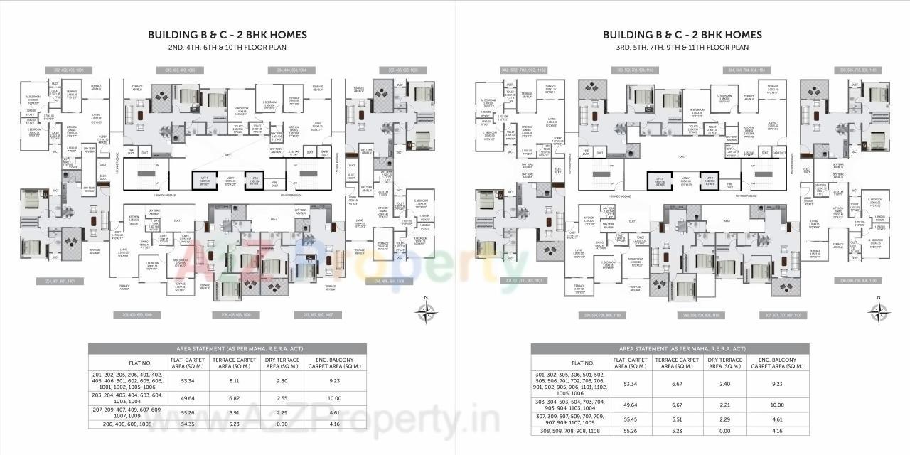 Layout of real estate project Pristine Prolife located at Wakad, Pune, Maharashtra