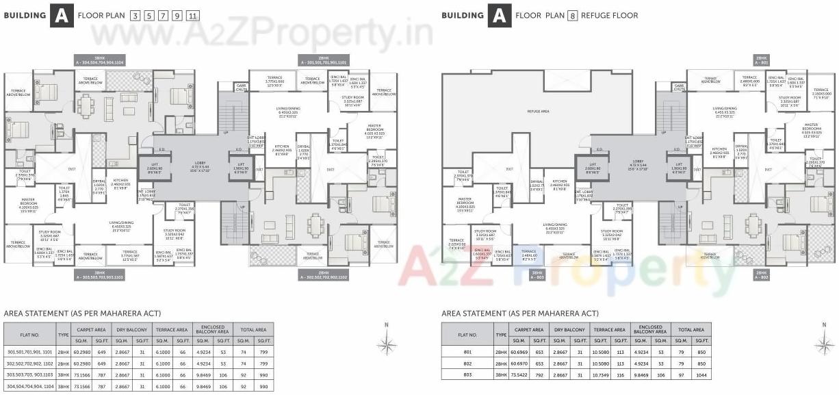 Layout of real estate project Pristine Pronext located at Wakad, Pune, Maharashtra