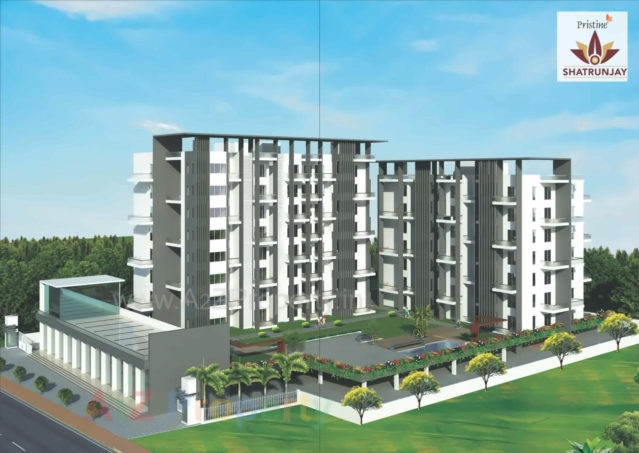 3D Elevation of real estate project Pristine Shatrunjay located at Pimpri-chinchawad-m-corp, Pune, Maharashtra