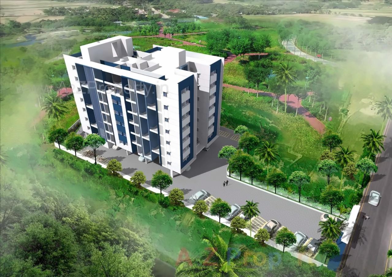 3D Elevation of real estate project Pristine Viva located at Mohammadwadi, Pune, Maharashtra